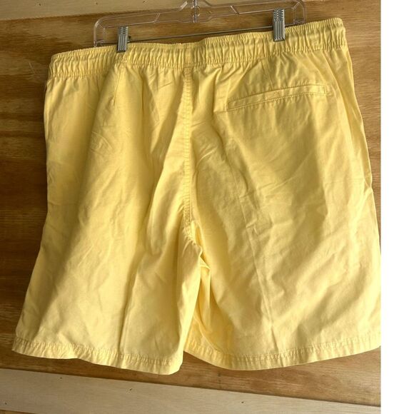 Yellow Mens Drawstring Shorts Size XL - Picture 2 of 3